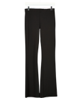 ZARA Black Black Elastic Flare Trousers, size UK S — front