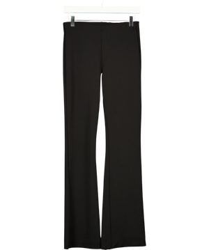 Zara Black Elastic Flare Trousers Uk S