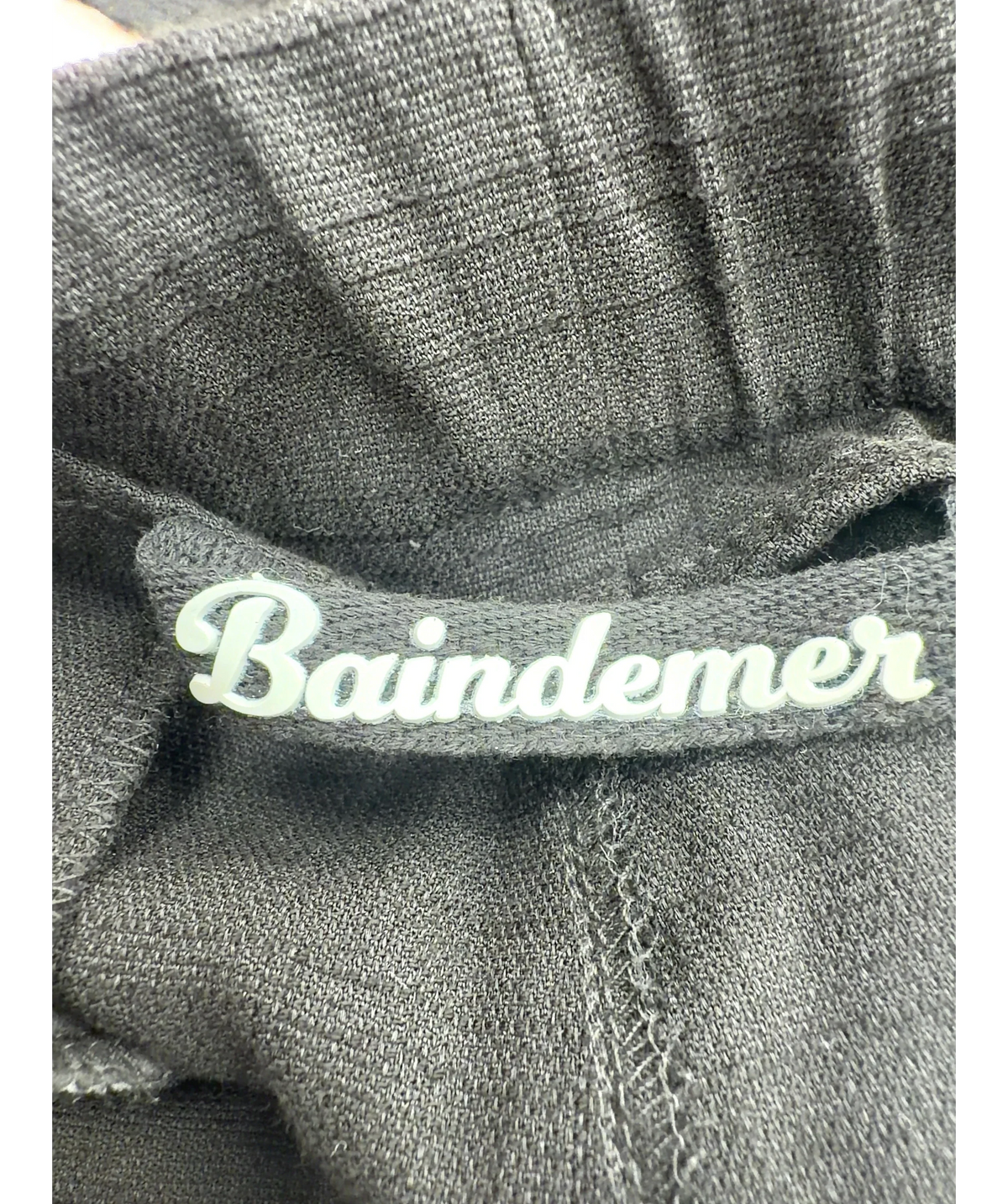 Baindemer Black Japanese Pants, size UK M — detail