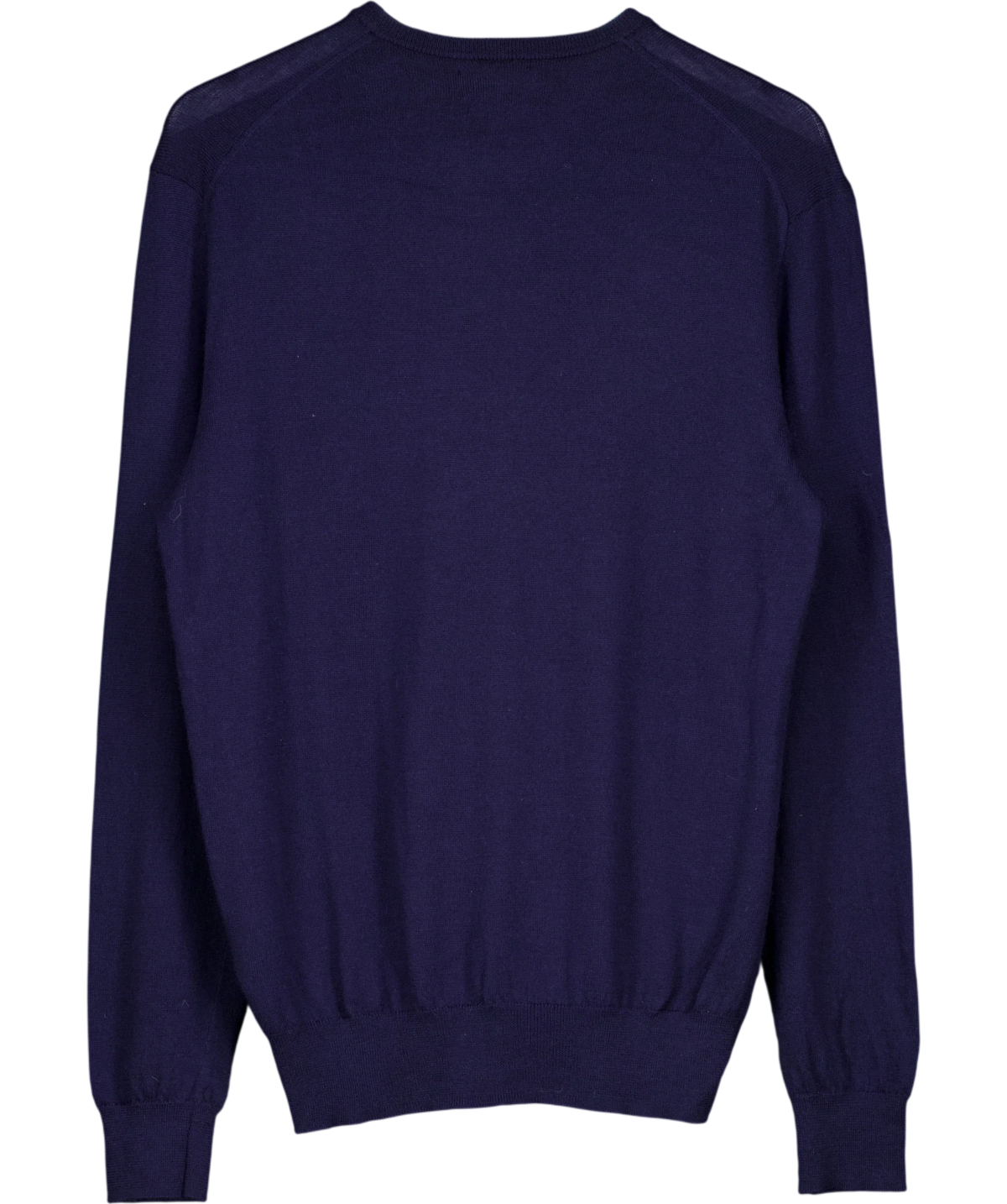 Polo Ralph Lauren Blue Washable Wool Crewneck Jumper, size UK M — back