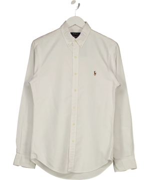 Polo Ralph Lauren Classic White Slim Fit Oxford Shirt UK S