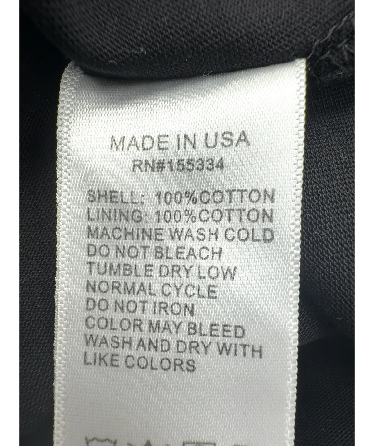 Cole Buxton Black Colour, size UK S — label