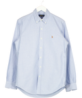 Polo Ralph Lauren Blue Custom Fit Oxford Shirt, size UK M — front