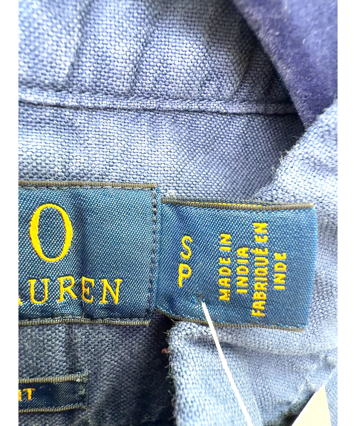 Polo Ralph Lauren Blue Colour, size UK S — care label