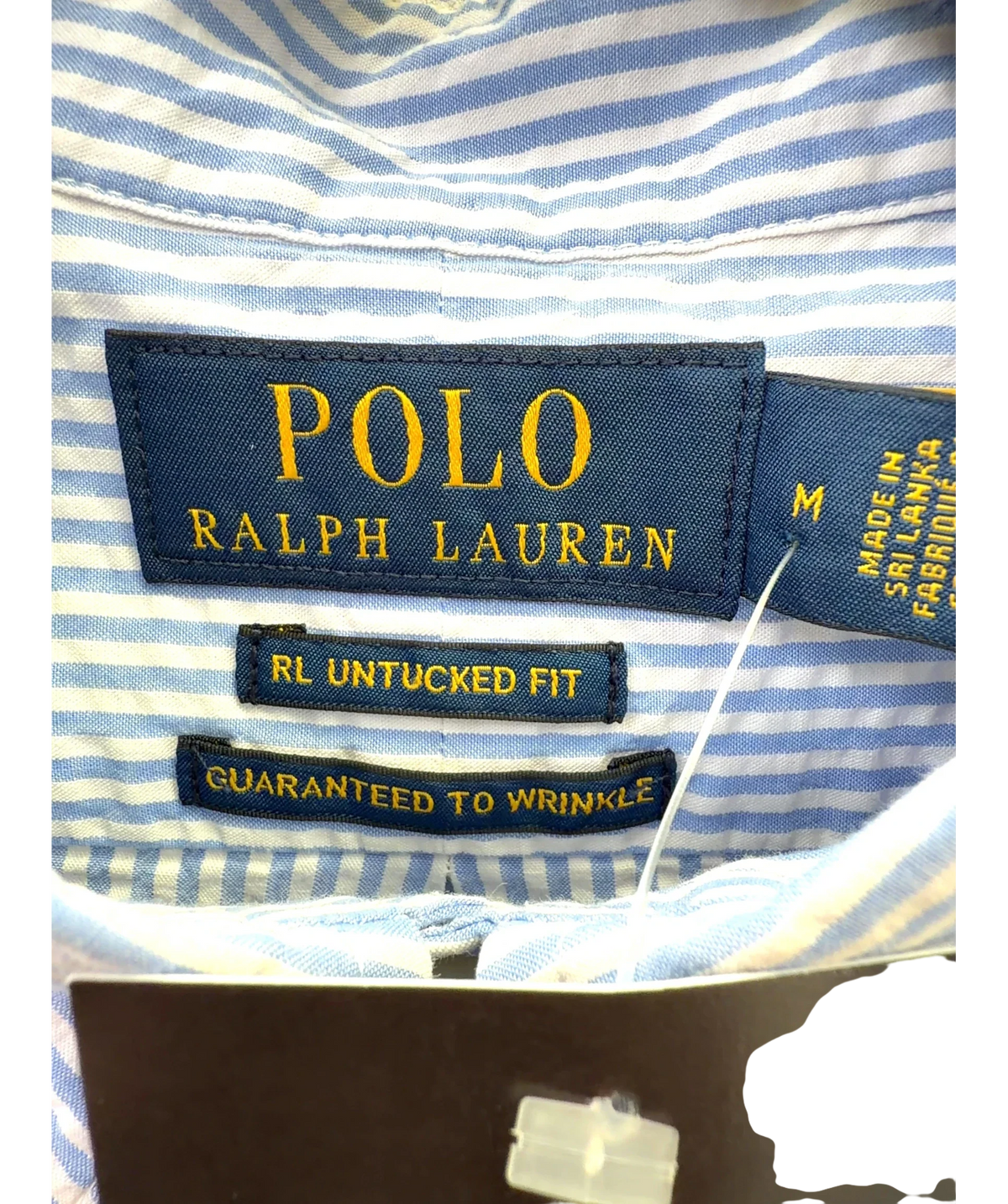 Polo Ralph Lauren Blue Guaranteed to Wrinkle, size UK M — additional view