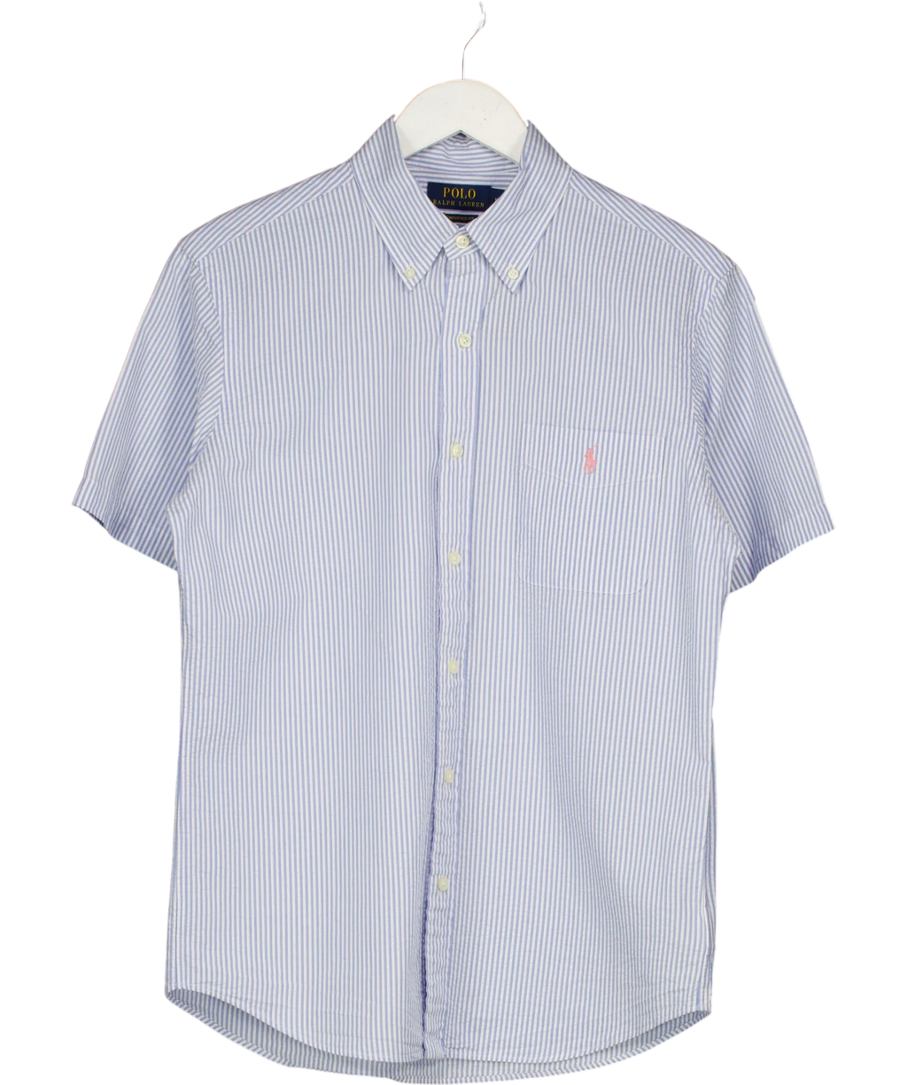 Polo Ralph Lauren Blue Guaranteed to Wrinkle, size UK M — front