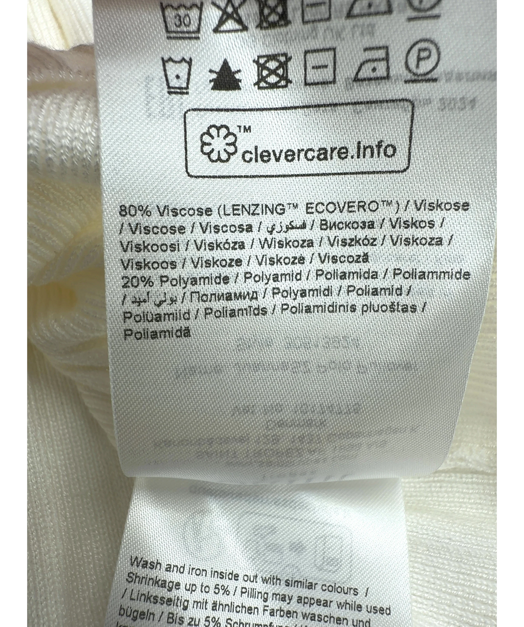 Saint Tropez White JuannaSZ Polo Pullover, size UK S — label