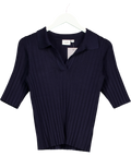 Saint Tropez navy JuannaSZ Polo Pullover, size UK S — front