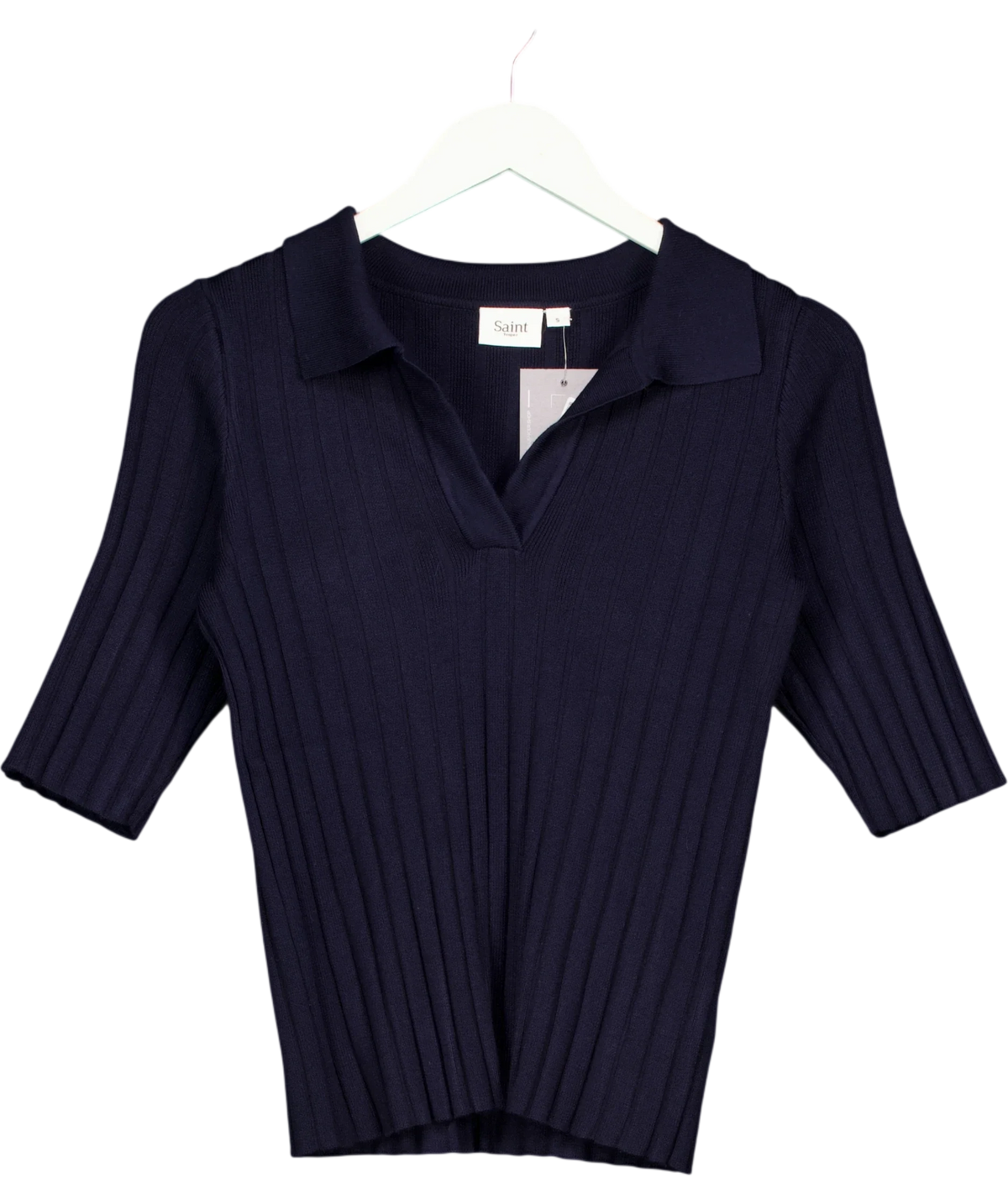 Saint Tropez navy JuannaSZ Polo Pullover, size UK S — front