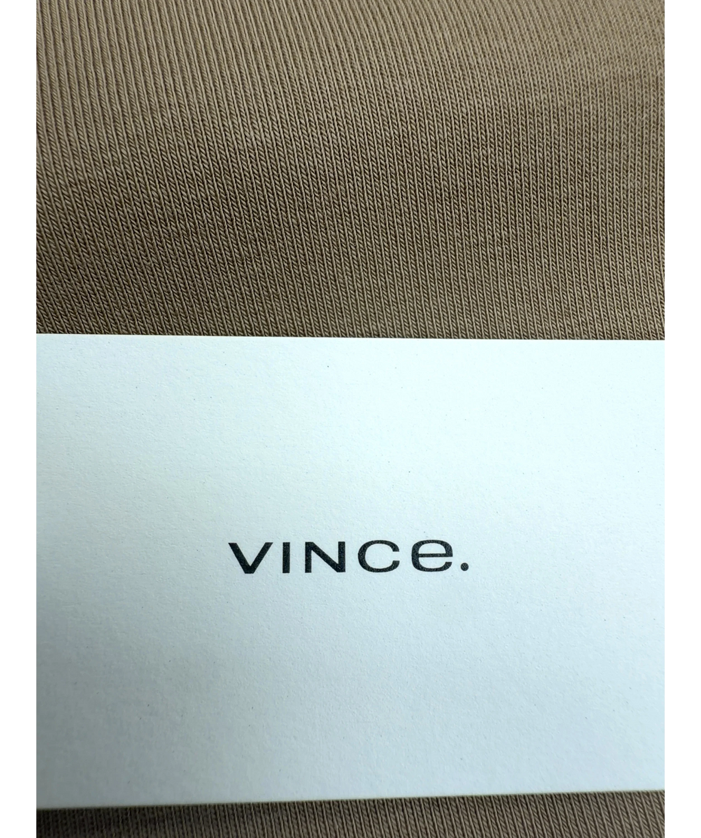 Vince Beige Crew Neck Muscle Tee, size UK XS — detail