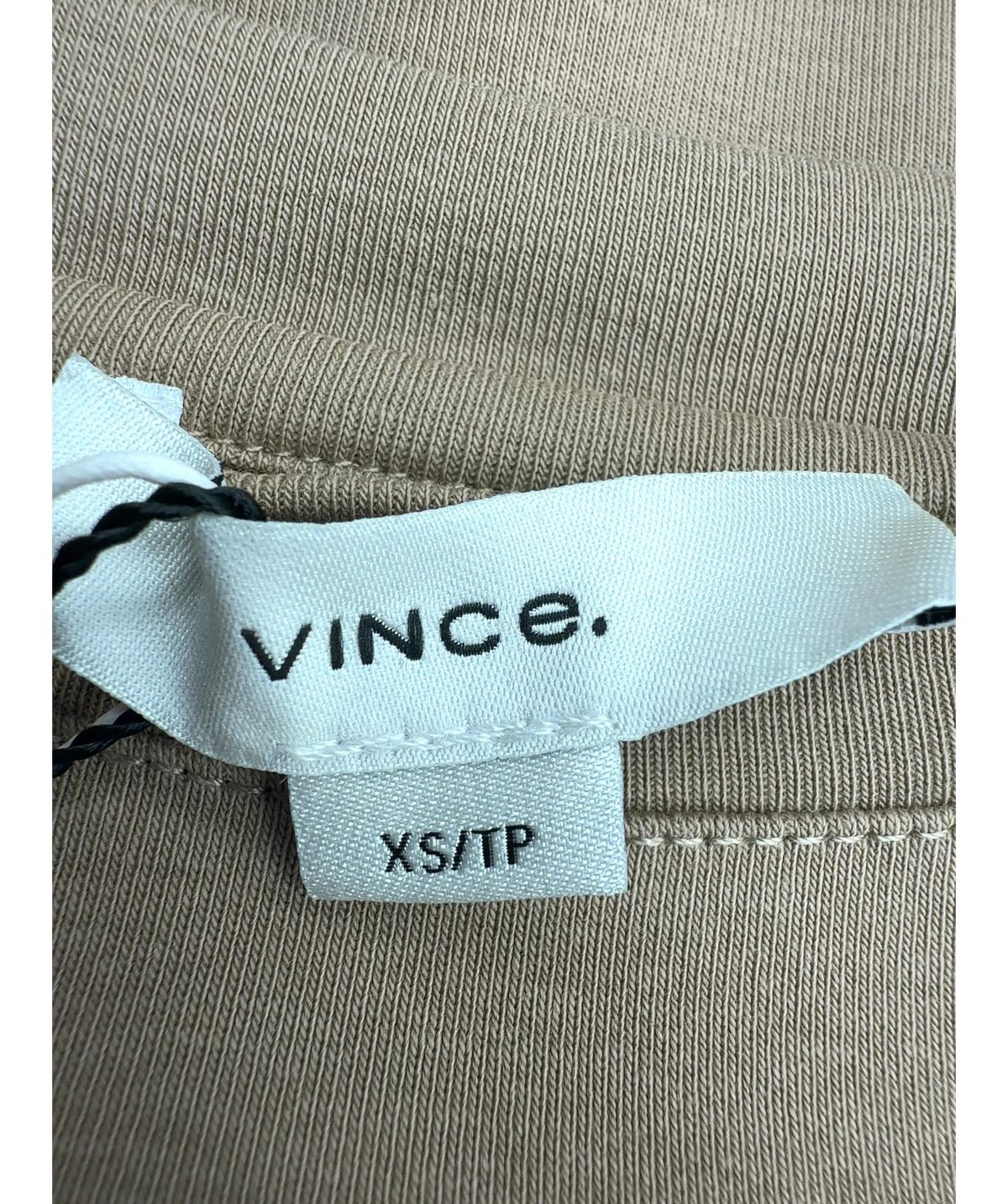 Vince Beige Crew Neck Muscle Tee, size UK XS — care label