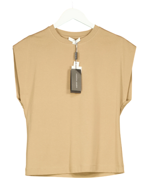 Vince Crew Neck Muscle Tee Beige UK XS