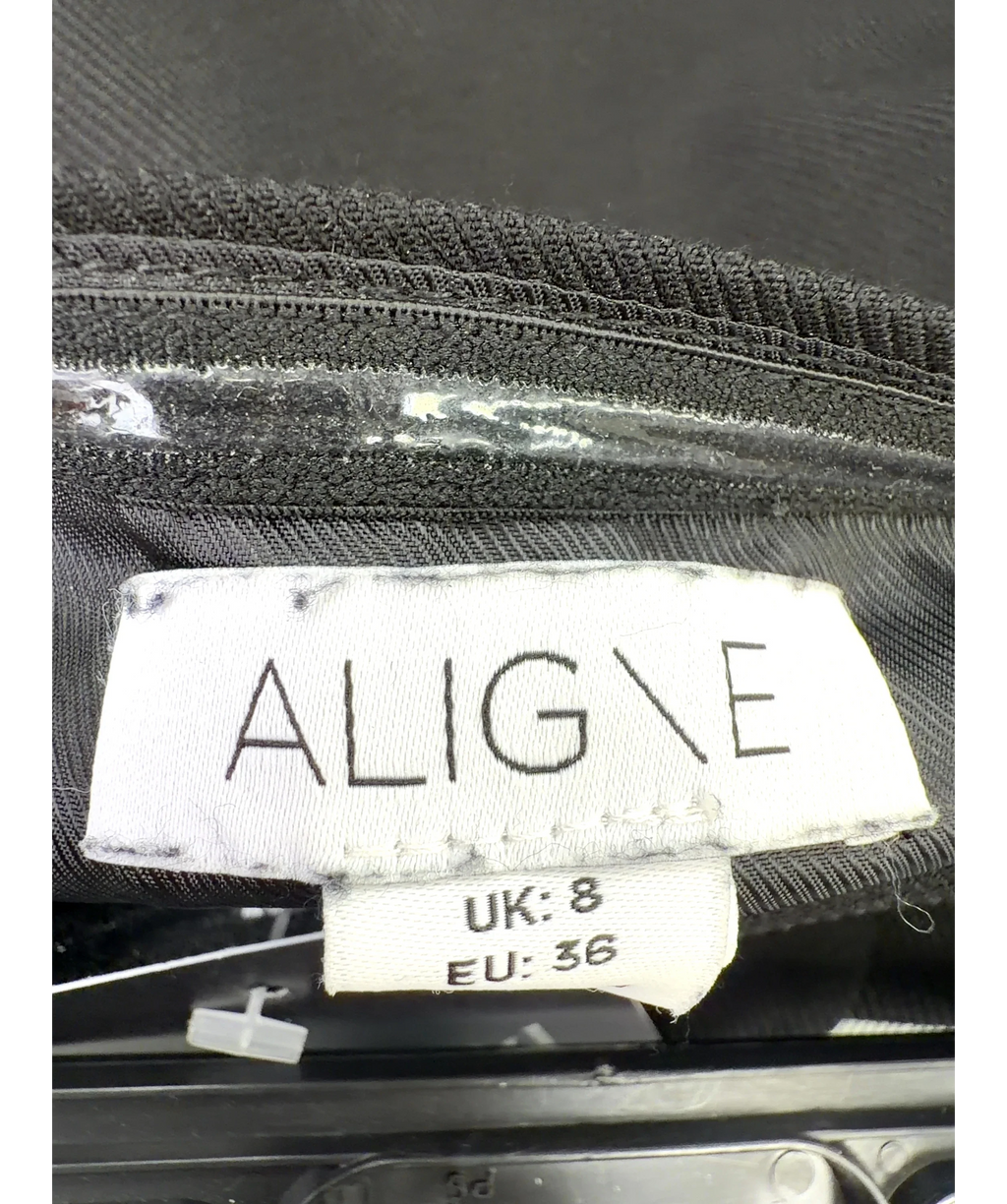 Aligne Black Ken Corset Top, size UK 8 — detail