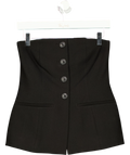 Aligne Black Ken Corset Top, size UK 8 — front