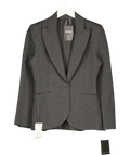 Norma Kamali Grey Classic Single Breasted Jacket, size UK XS — front
