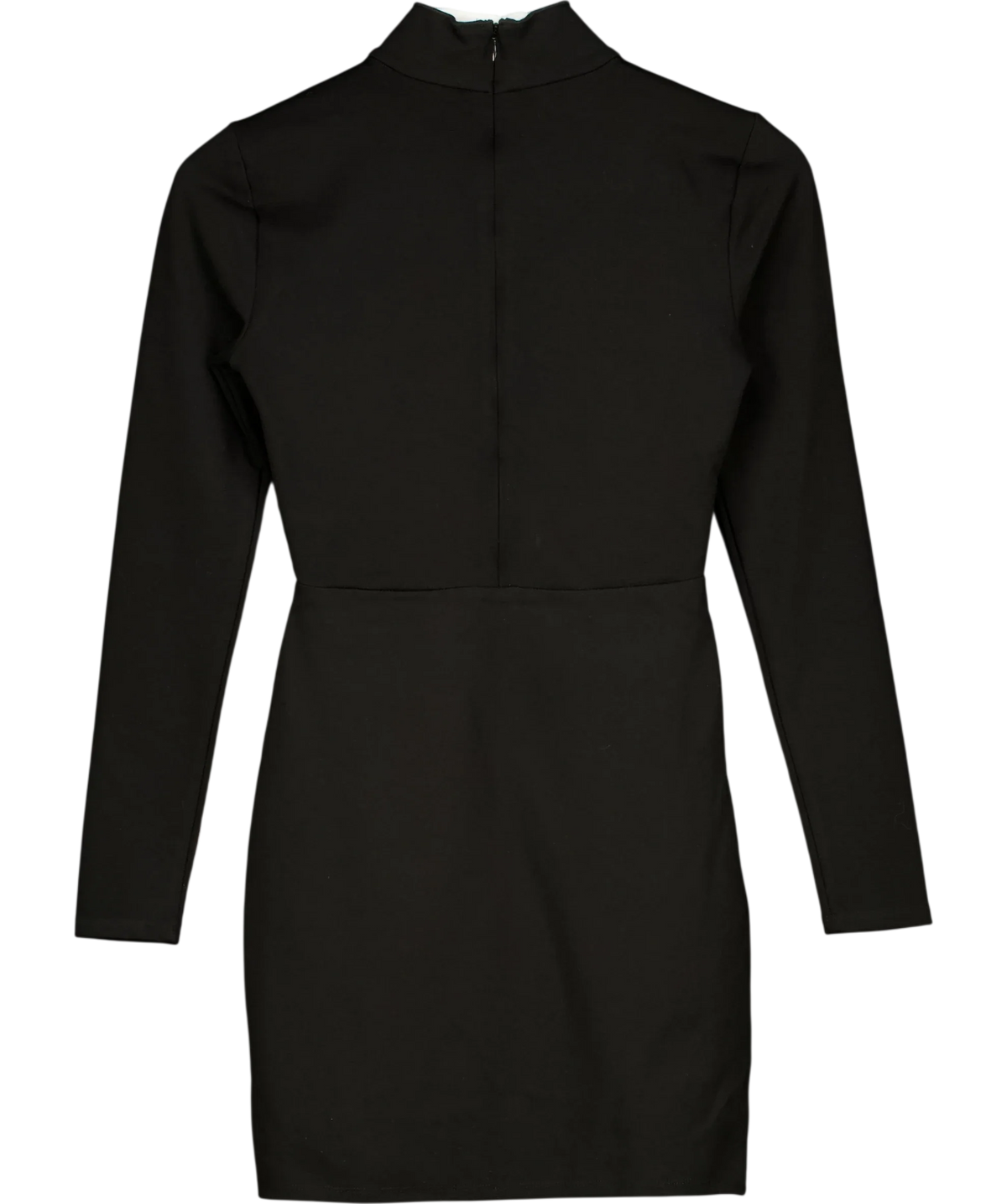 Lovers + Friends Black mock-neck bodycon dress, size UK S — back