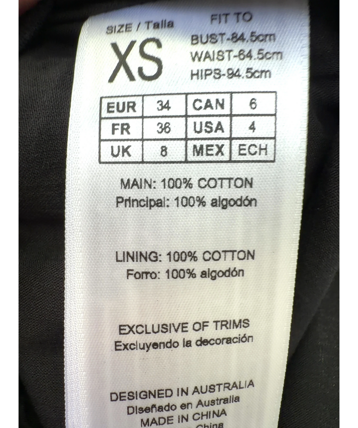 Seafolly Black crinkle playsuit, size UK XS — label
