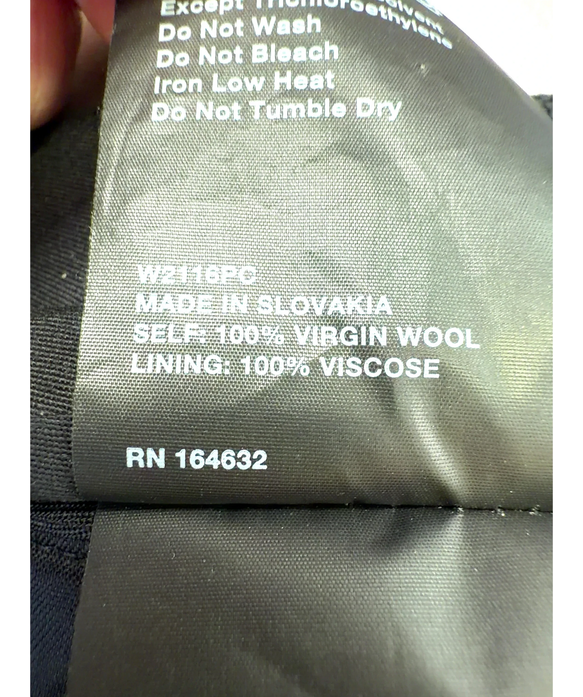 Wardrobe.NYC Black Colour, size UK S — label