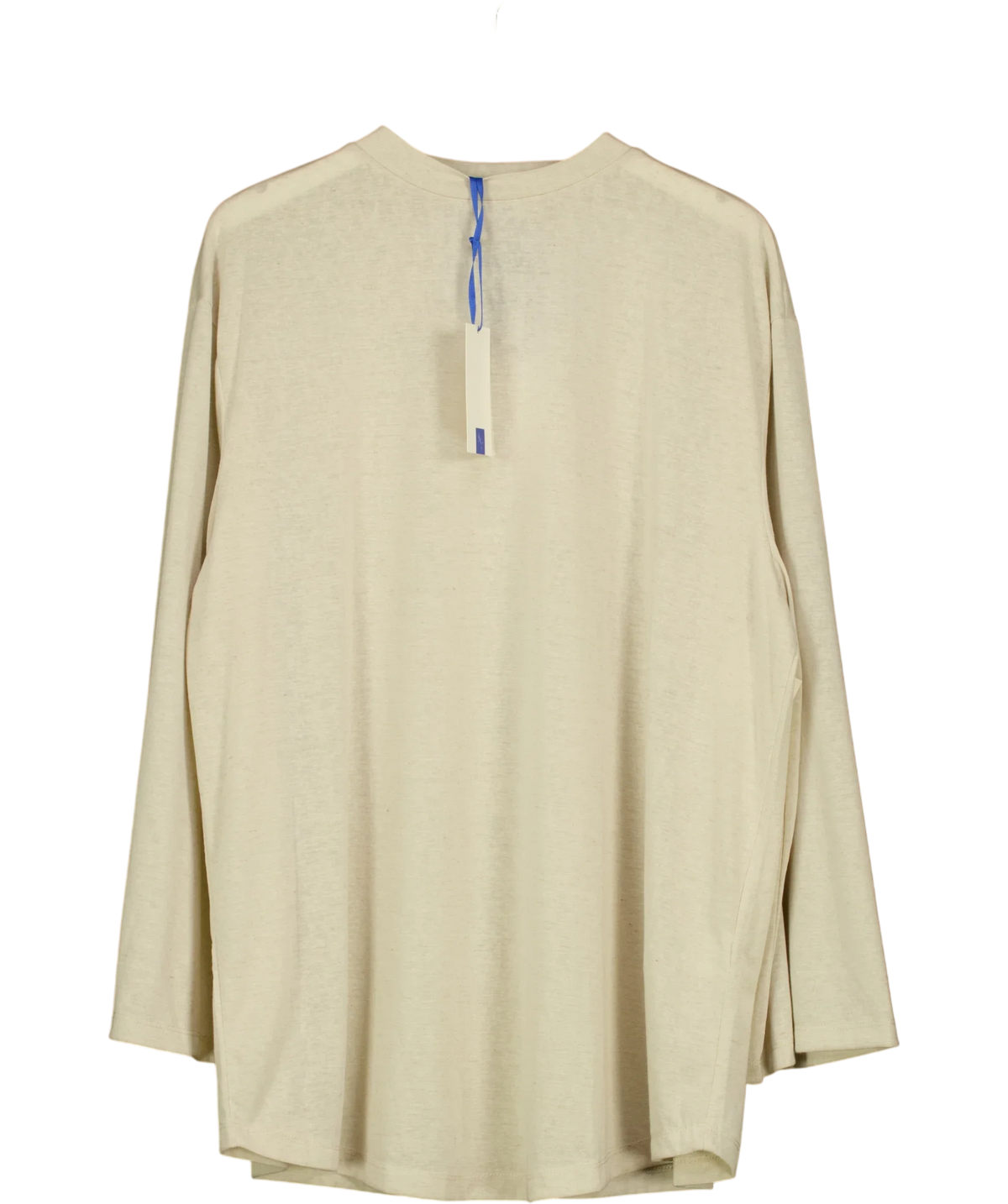 ATELIER NINETY FIVE Beige Relaxed-Fit Long-Sleeve Jersey Top, size UK S — front