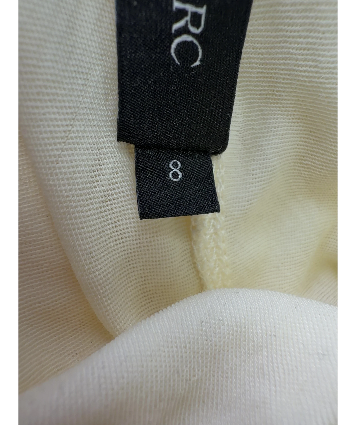 Camilla And Marc Cream Dakota Elbow Sleeve Top, size UK 8 — care label