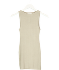 NAMI beige ribbed tank top, size UK S — front