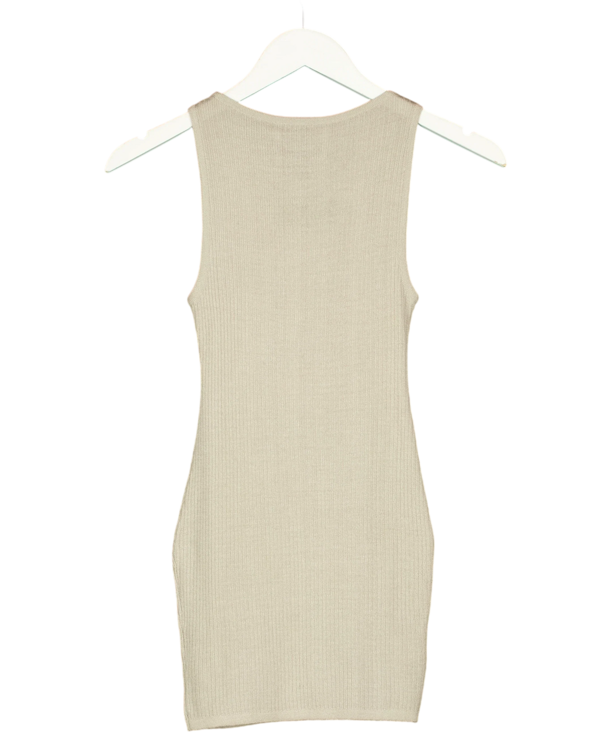 NAMI beige ribbed tank top, size UK S — back