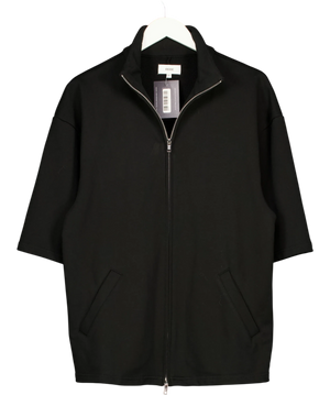 REBE Cotton Zip Sweater Black UK S