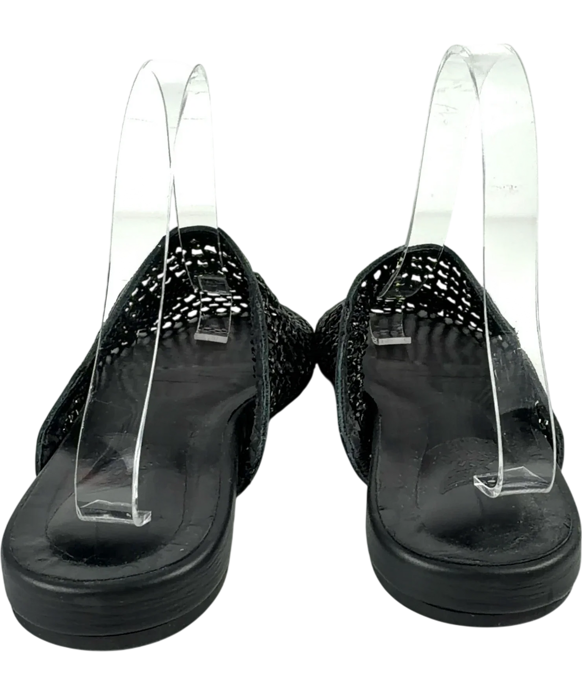 Ancient Greek Sandals Black The Slipper, size UK 7 EU 40 👠 — back