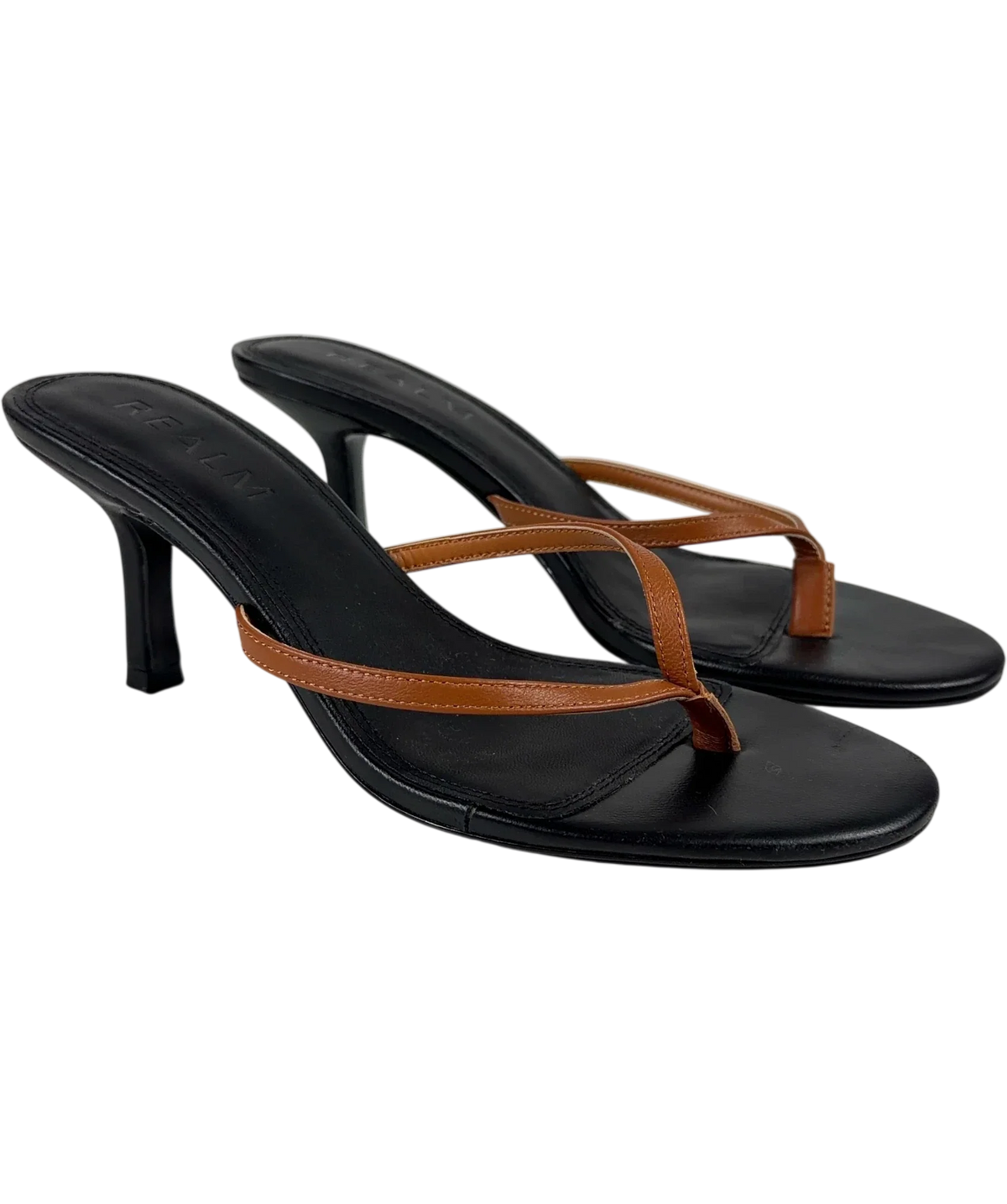 Realm Black Colour, size UK 6 EU 39 👠 — front