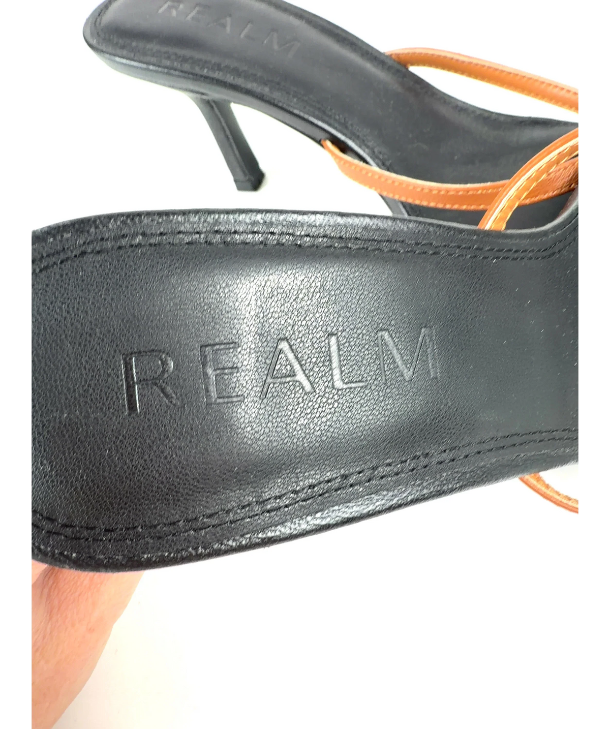 Realm Black Colour, size UK 6 EU 39 👠 — care label