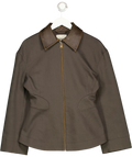 MYBESTFRIENDS Brown Brown Trucker Jacket, size UK 8 — front