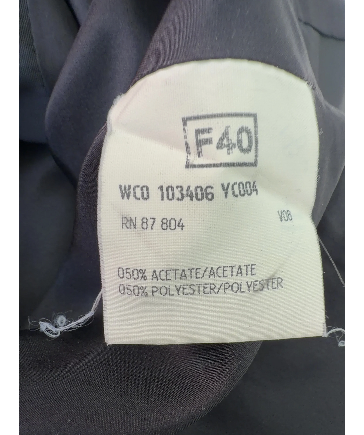 Yves Saint Laurent Black Colour, size UK 12 — care label