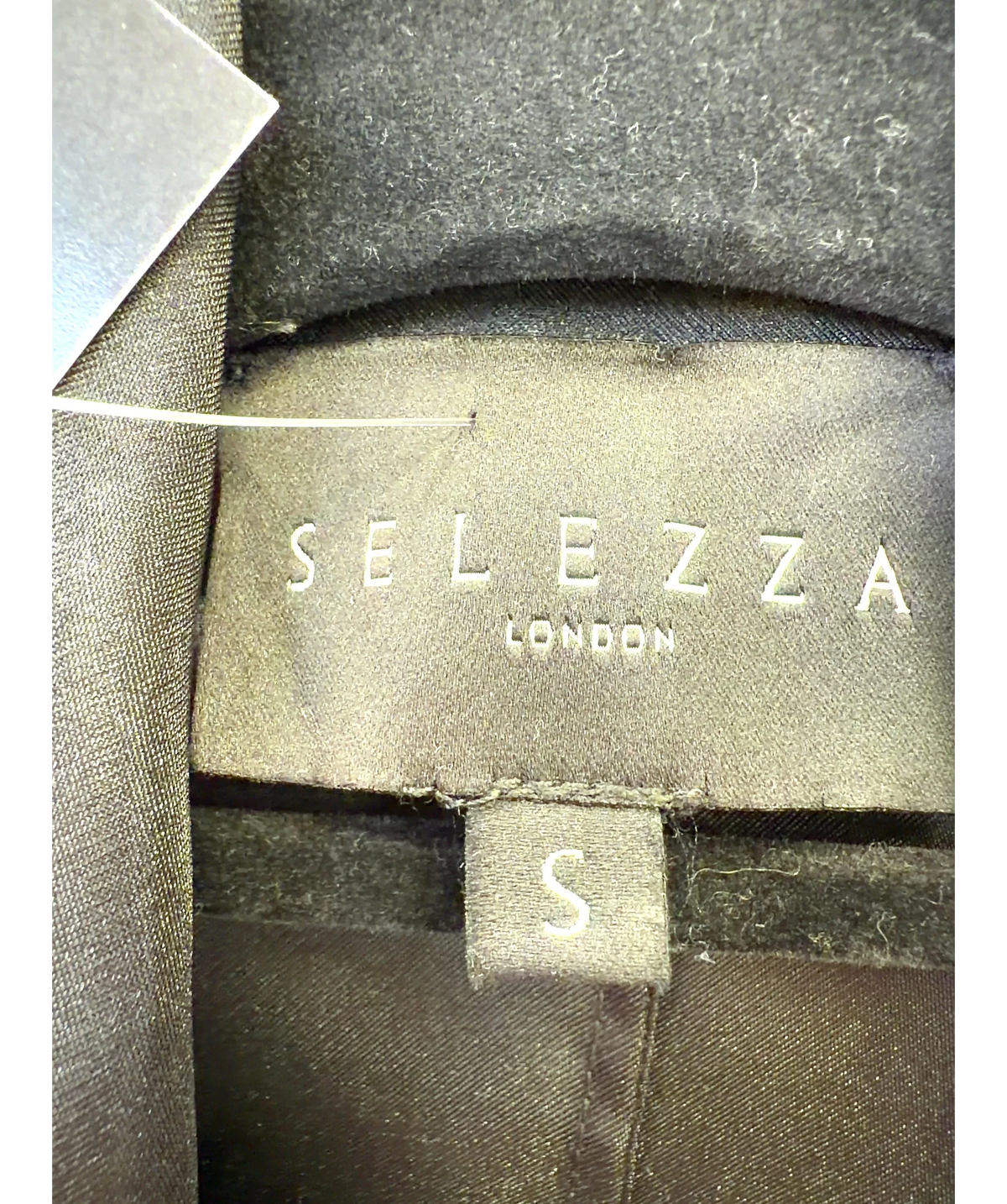 selezza Black Colour, size UK S — care label