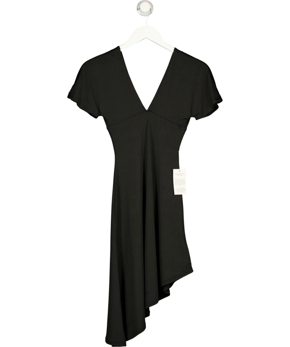 Sasha Therese Black Winnie Mini Dress, size UK XS — back