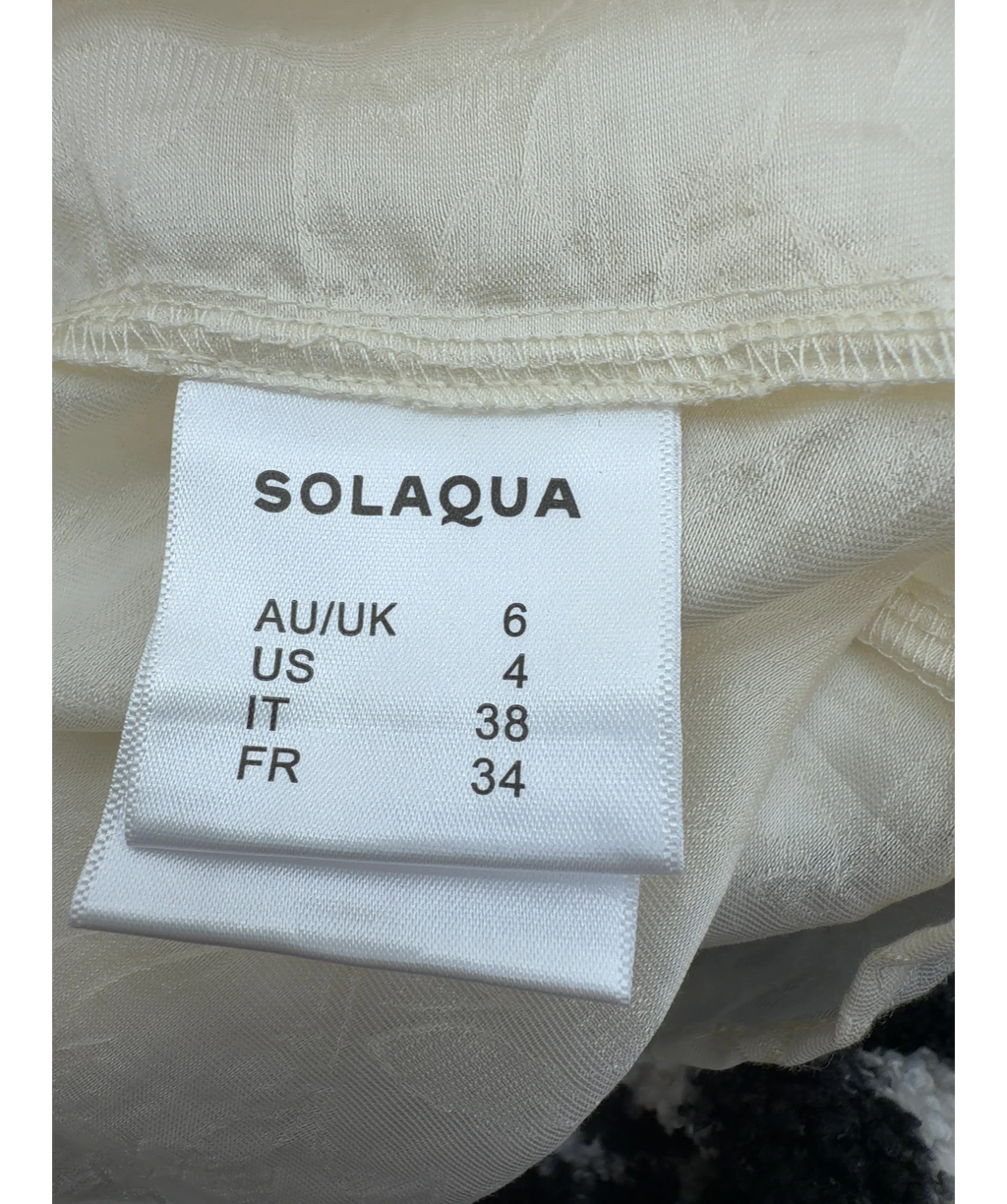 SOLAQUA Cream Colour, size UK XS — care label