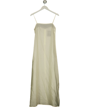SOLAQUA Cream Square Neck Dress UK XS