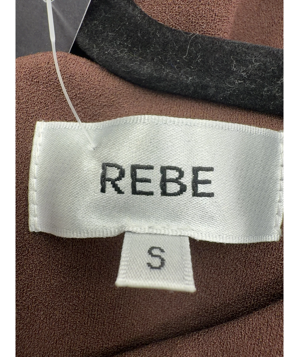 REBE Brown Aveline Gown, size UK S — detail