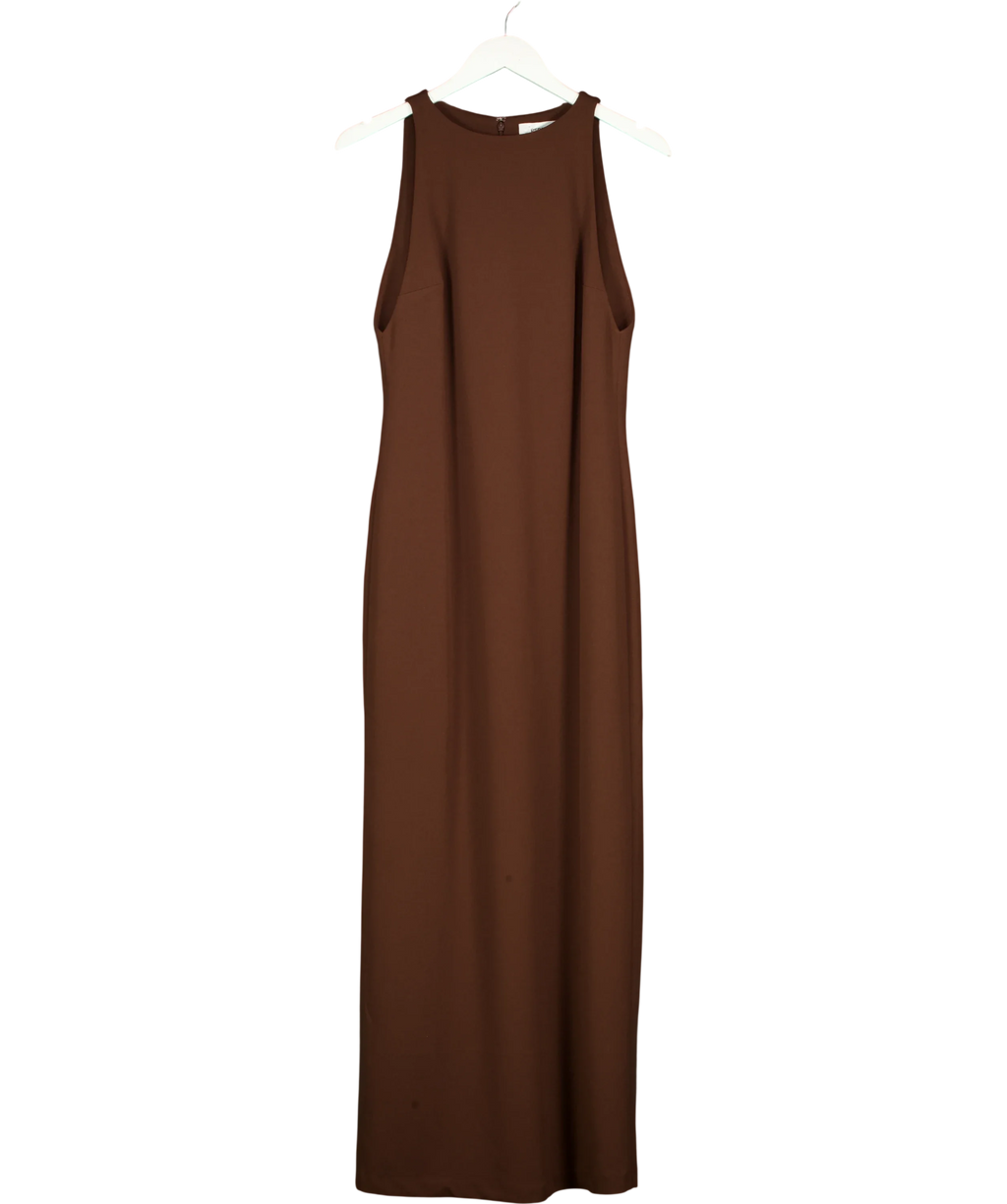 REBE Brown Aveline Gown, size UK S — front
