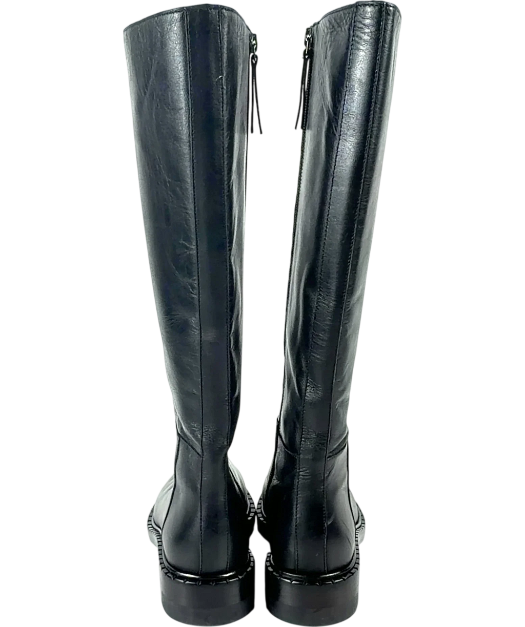 Reformation Black Nancy Knee Boot, size UK 5 EU 38 👠 — back