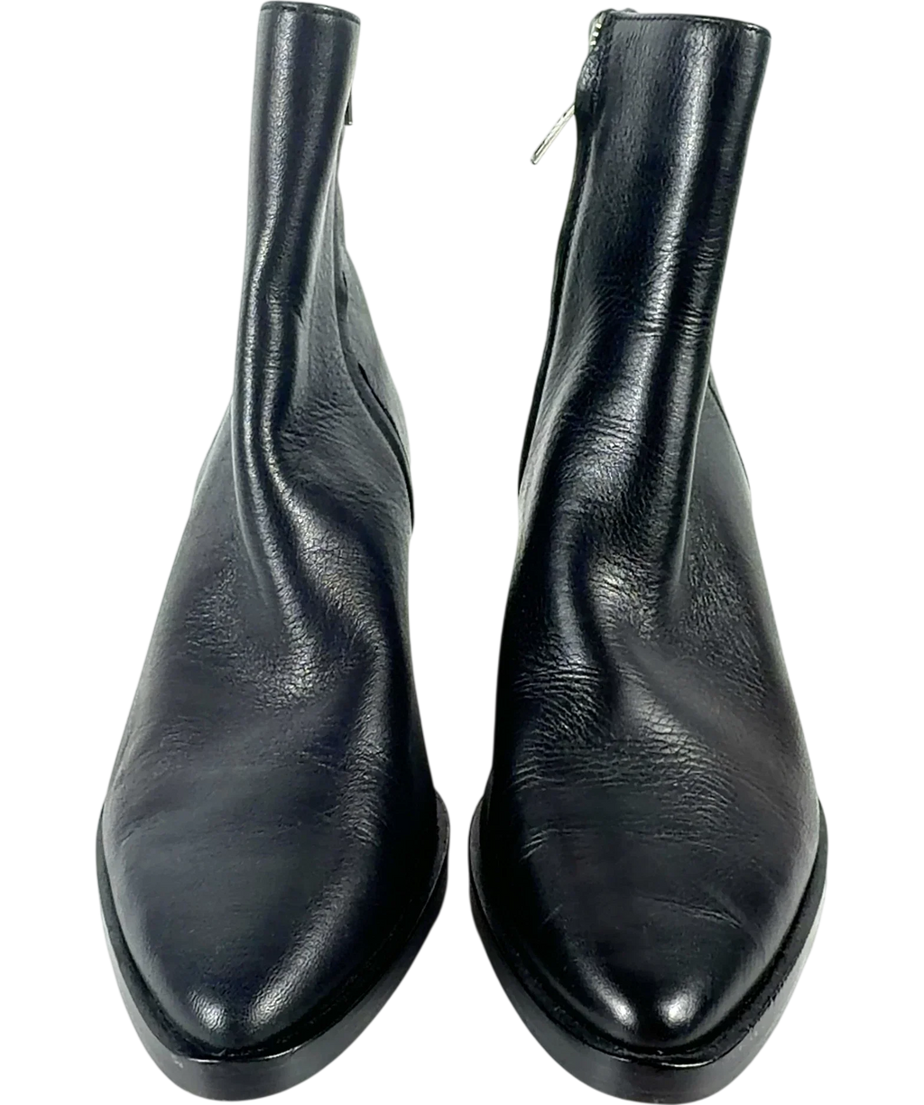 Madewell Black The Everten Ankle Boot, size UK 6.5 EU 39.5 👠 — detail