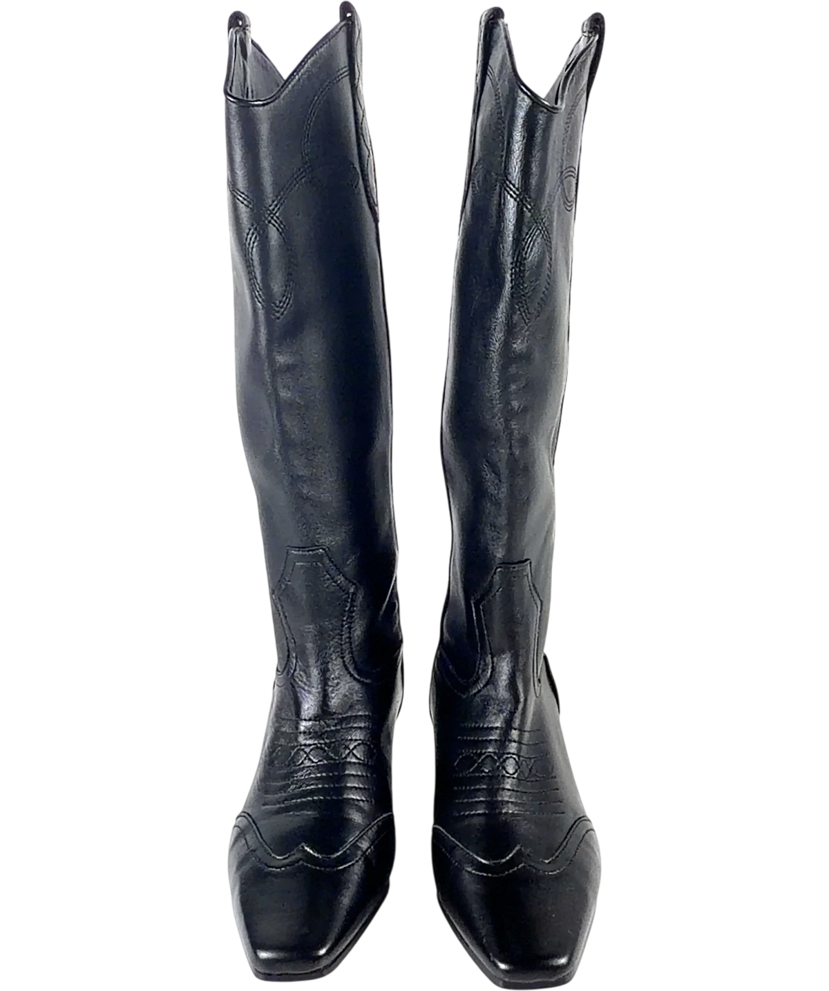 STEVE MADDEN Black Dollie Western Boot, size UK 5 EU 38 👠 — detail