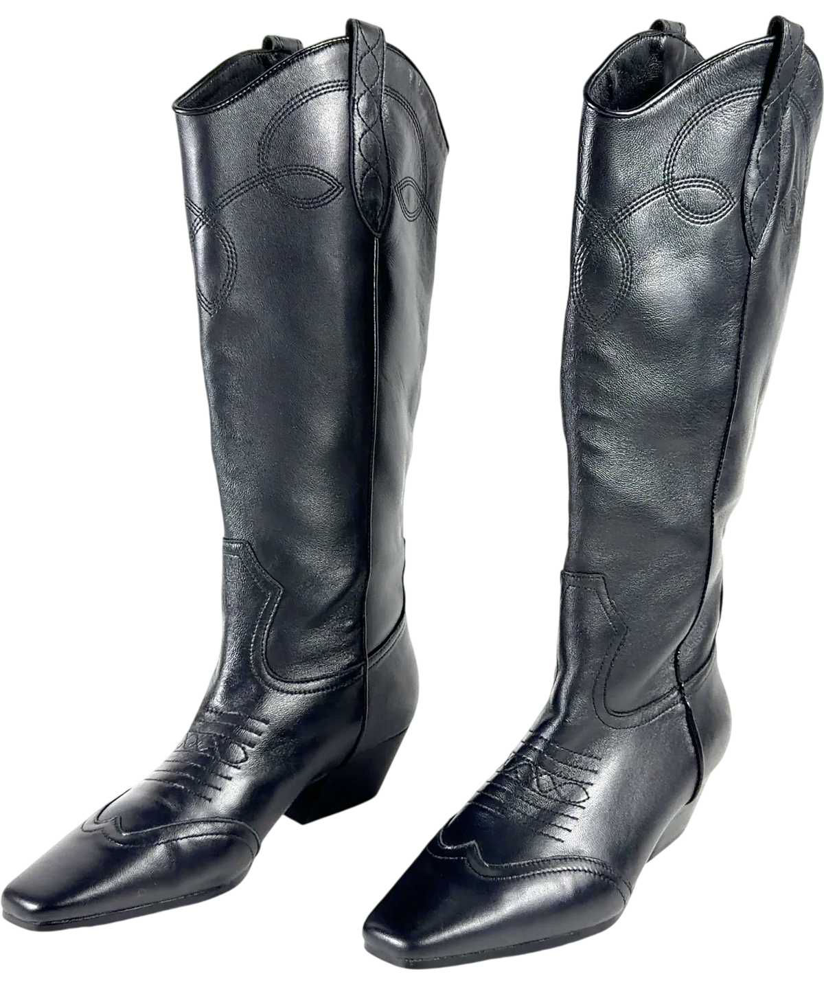 STEVE MADDEN Black Dollie Western Boot, size UK 5 EU 38 👠 — label