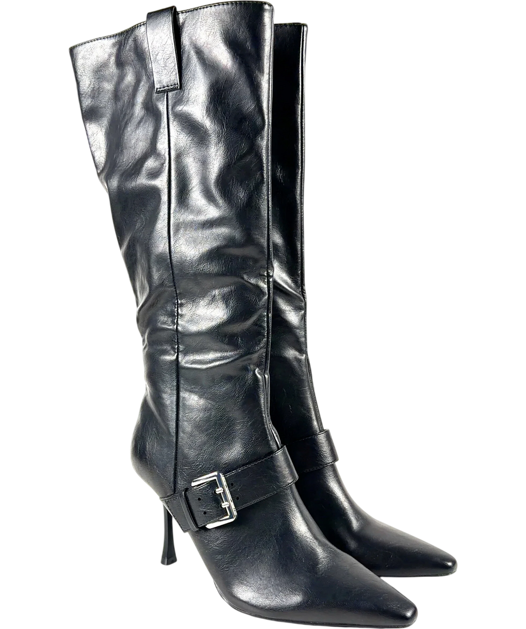schuh Black Colour, size UK 8 EU 41 👠 — front