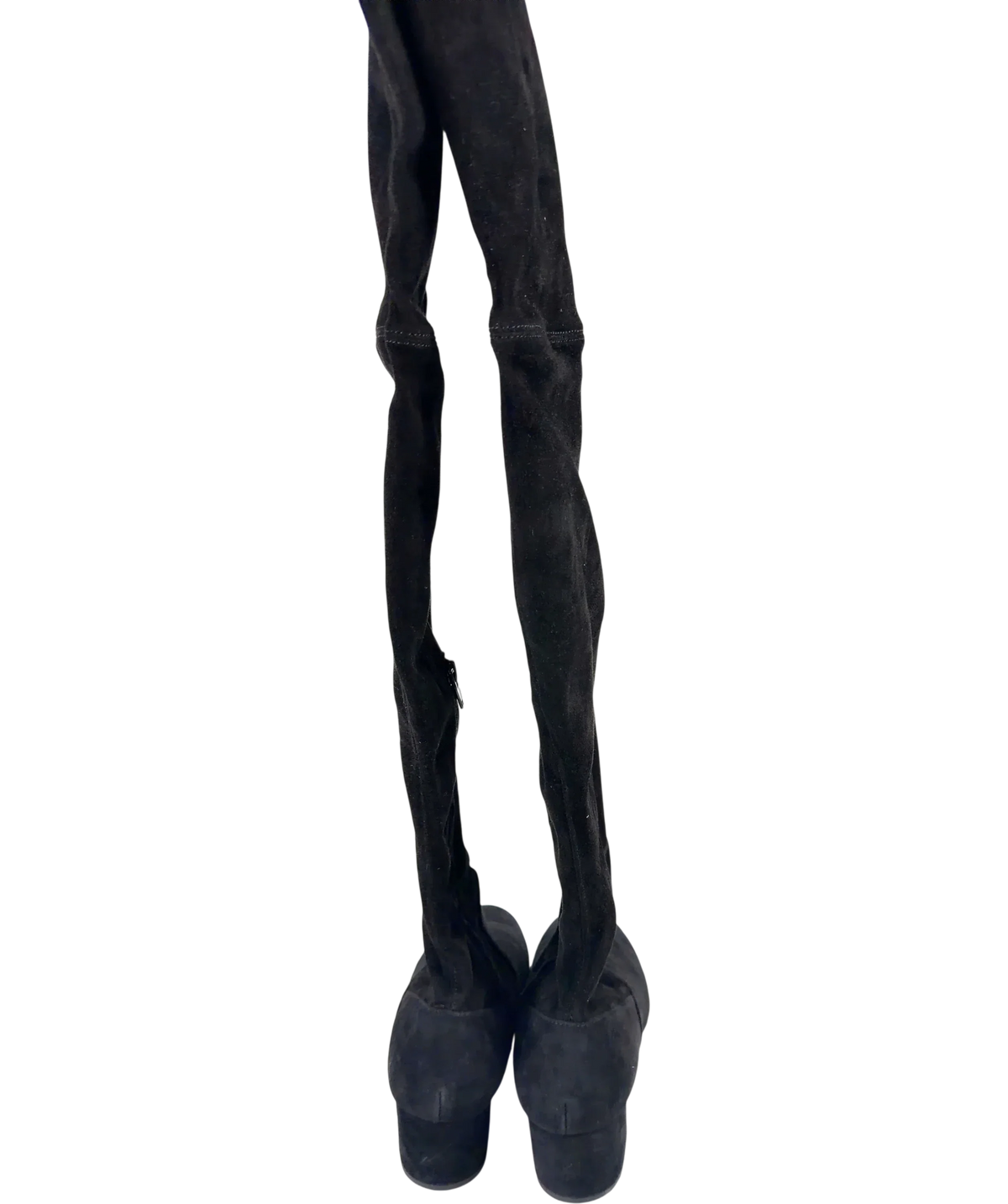 & OTHER STORIES Black Suede Thigh High Boots, size UK 4 EU 37 👠 — back