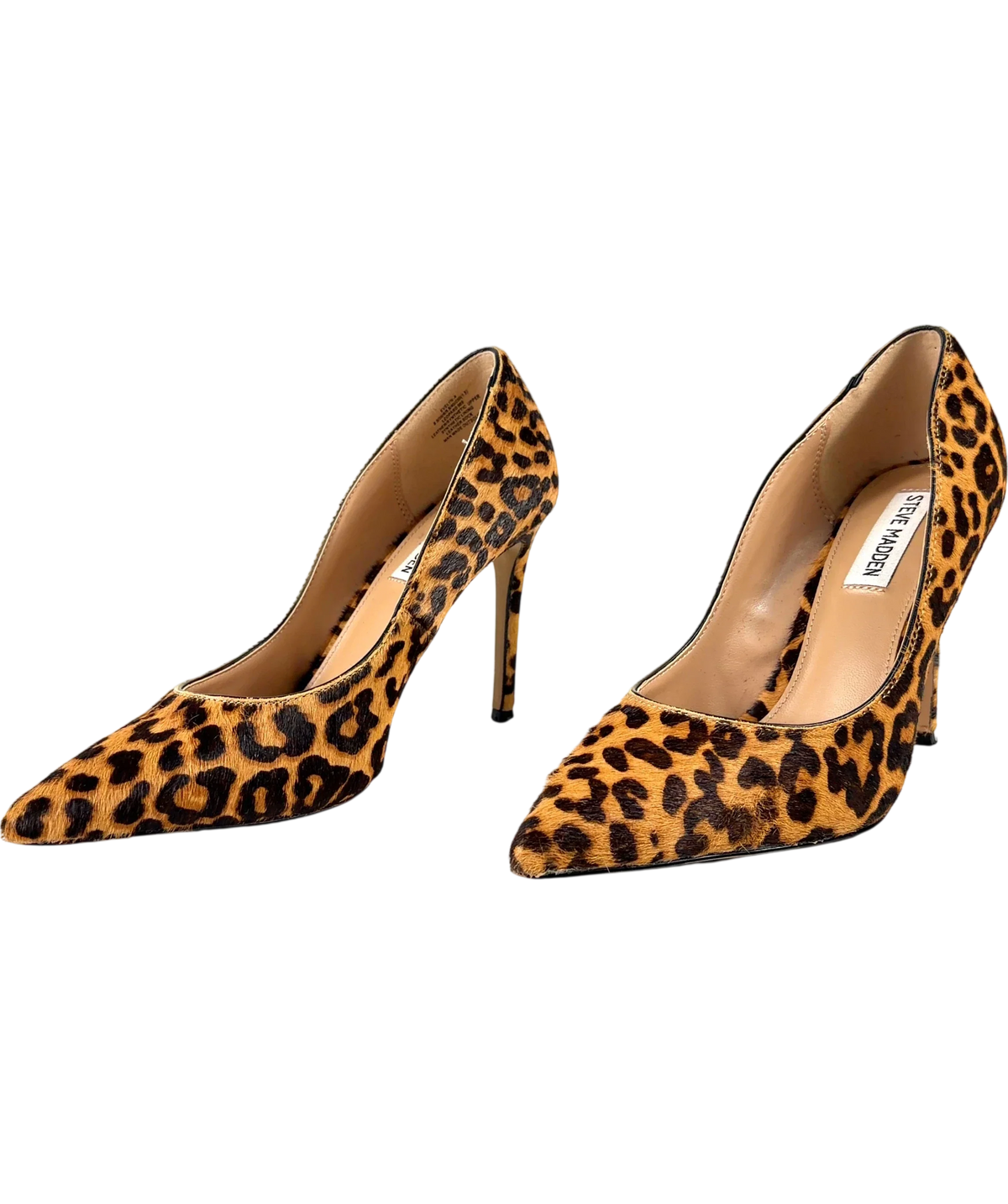 STEVE MADDEN Brown Evelyn-A Leopard Print Court Shoe, size UK 6 EU 39 👠 — label