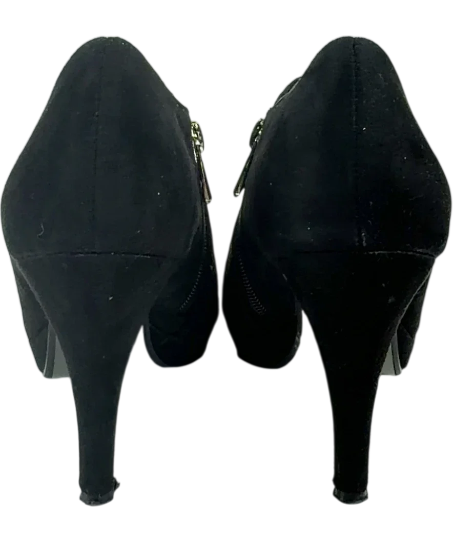 JACLIN Black MADRID ANKLE BOOT, size UK 4 EU 37 👠 — back