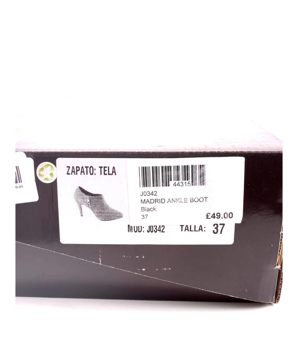 JACLIN Black MADRID ANKLE BOOT, size UK 4 EU 37 👠 — additional view