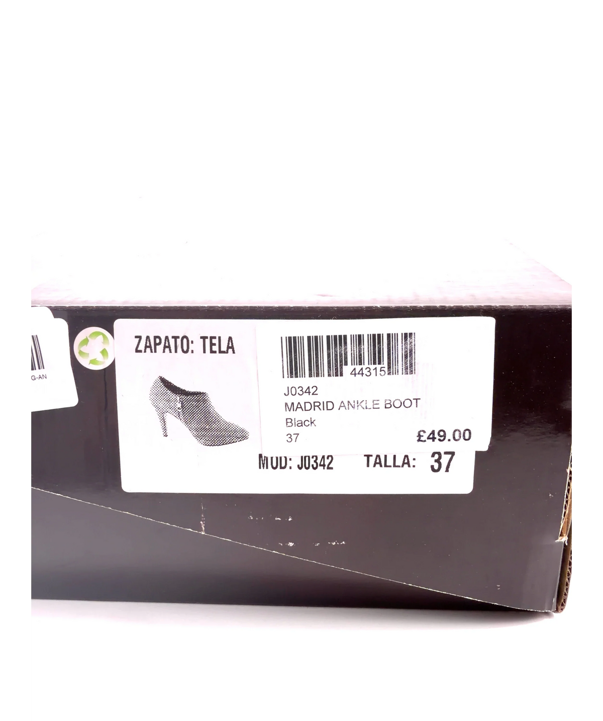 JACLIN Black MADRID ANKLE BOOT, size UK 4 EU 37 👠 — additional view