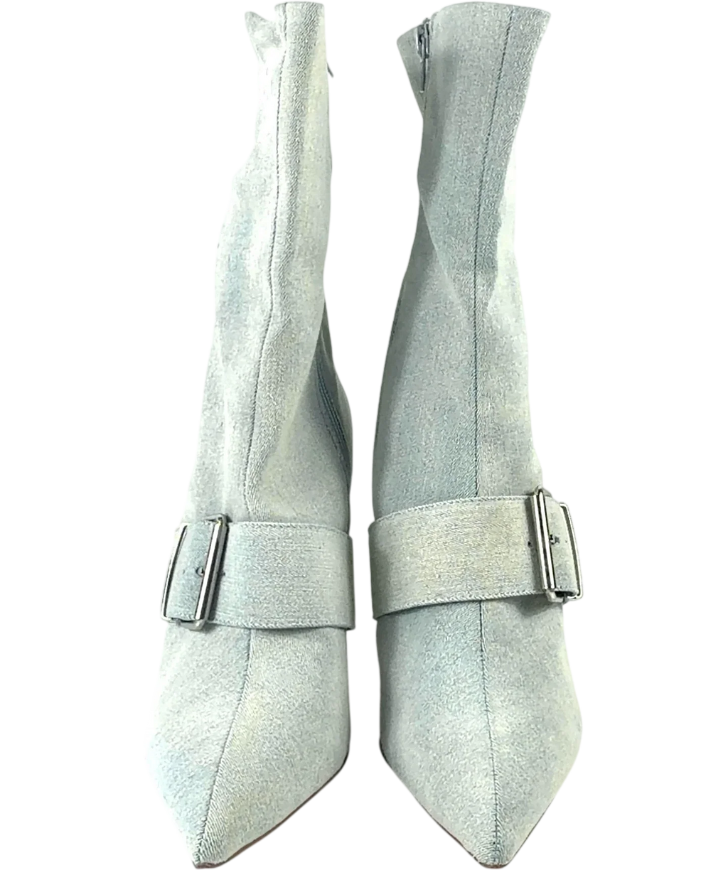 STEVE MADDEN light blue Banter, size UK 7 EU 40 👠 — detail