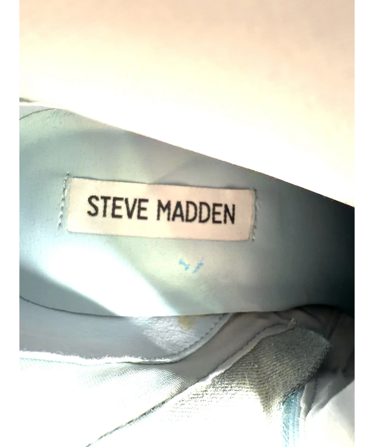 STEVE MADDEN light blue Banter, size UK 7 EU 40 👠 — care label